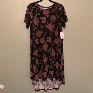 LuLaRoe Pop Art Rose Carly Dress NWT